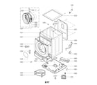 LG WM3477HS cabinet parts diagram