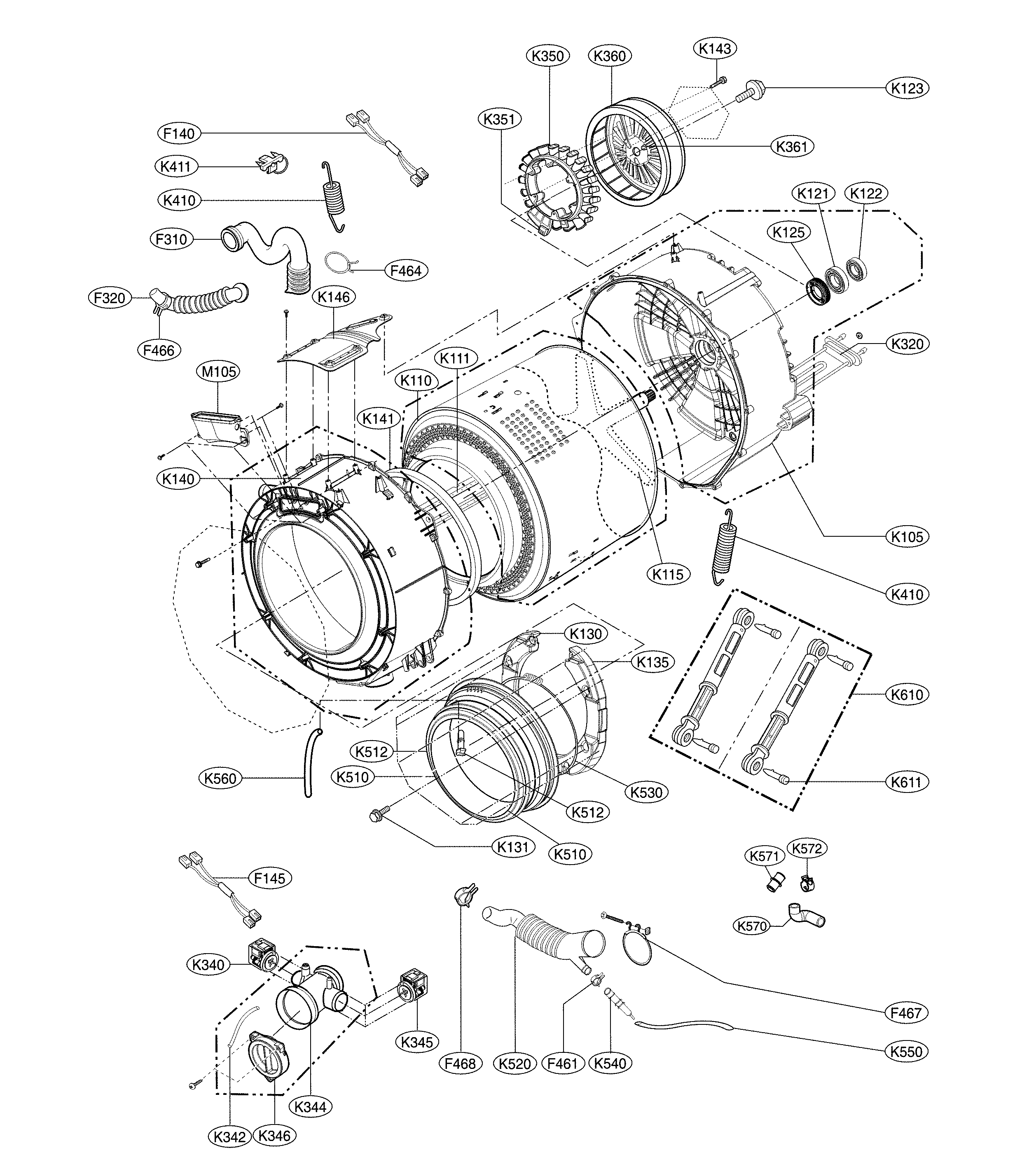 Tub parts
