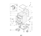 LG WM3488HW/00 cabinet parts diagram