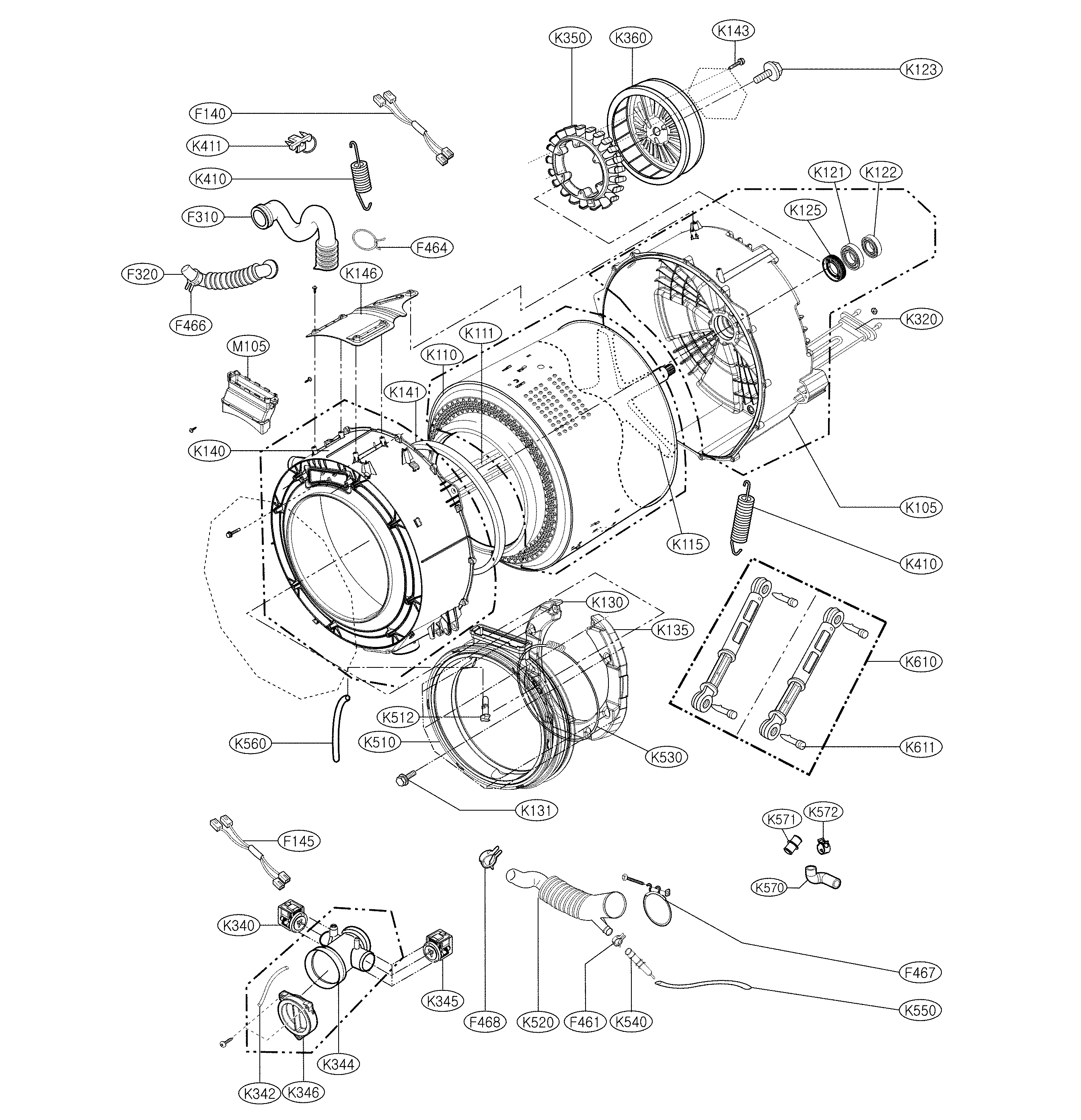 Tub parts