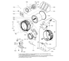 LG WM3670HVA/00 tub parts diagram