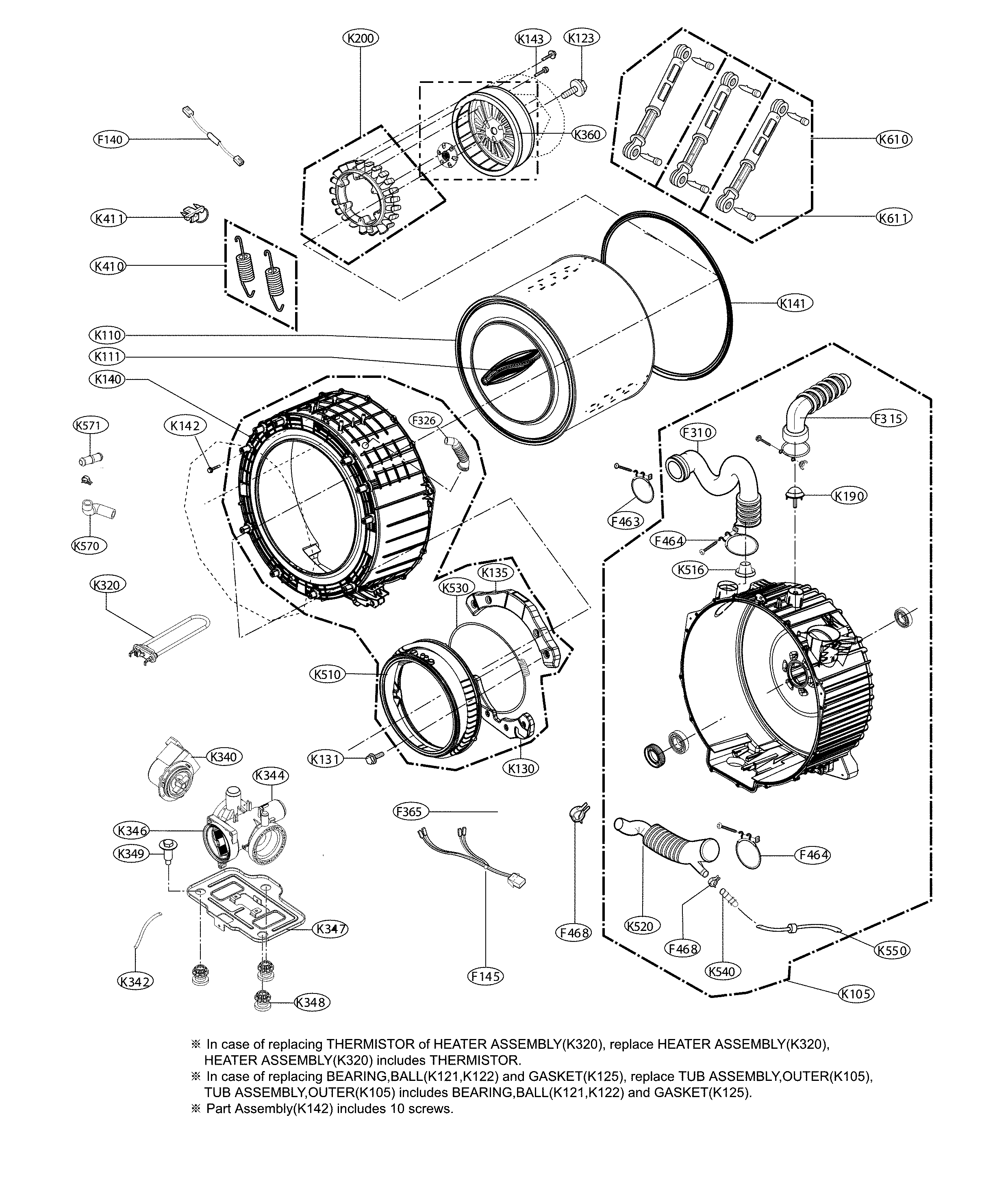 Tub parts