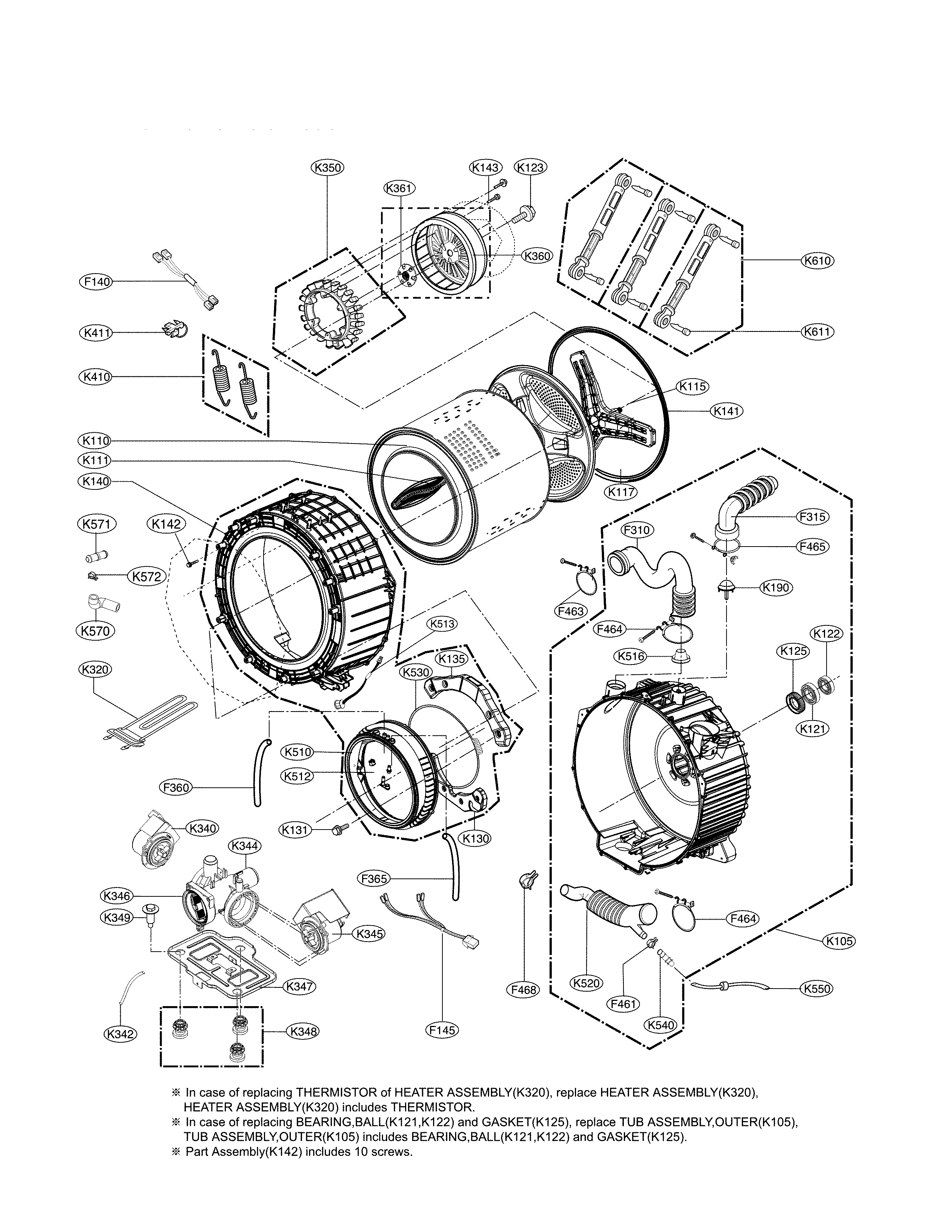 TUB PARTS