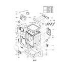 LG WM8100HWA/00 cabinet parts diagram