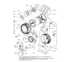 LG WM8100HWA/00 tub parts diagram
