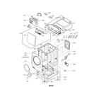 LG WM9500HKA cabinet parts diagram