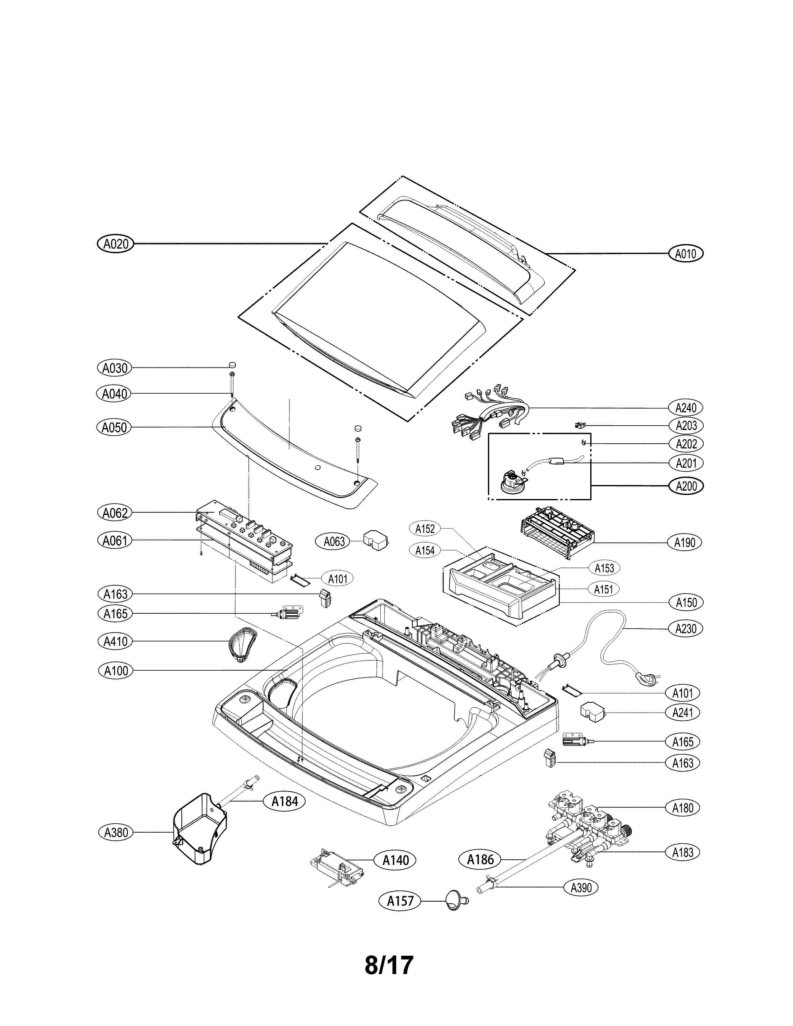 Outer case parts