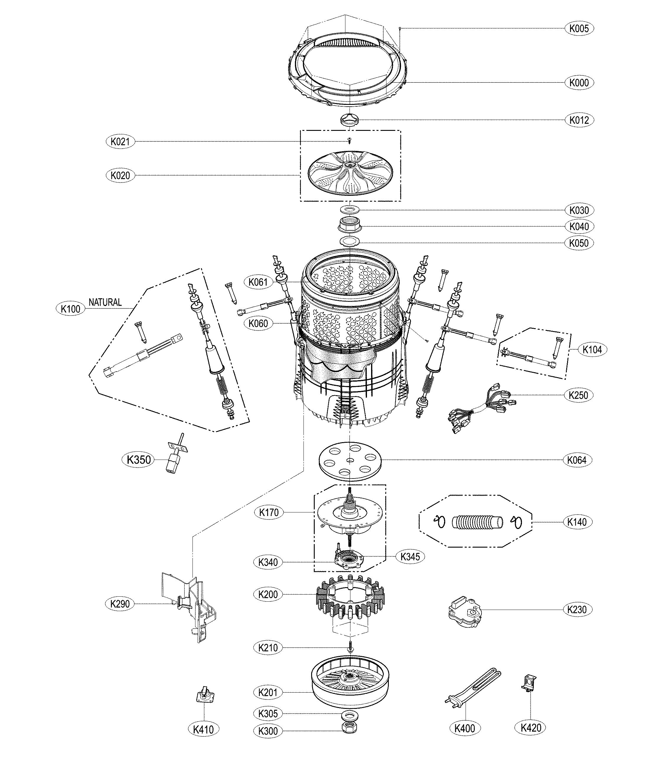 TUB PARTS