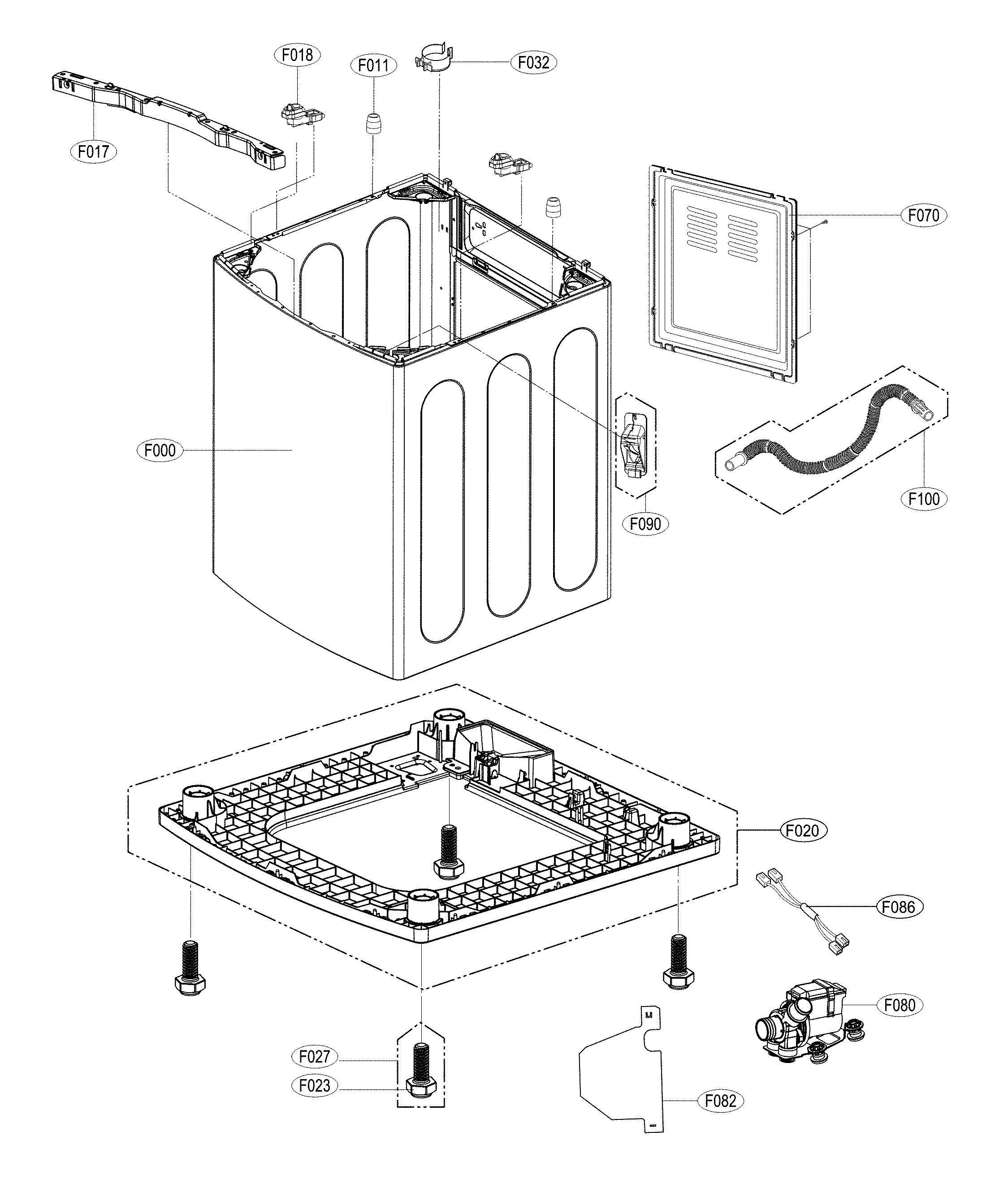 OUTER CASE PARTS