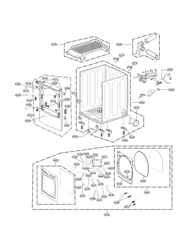 Cabinet and door parts