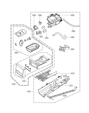 Drawer and panel parts