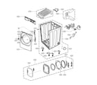 LG DLGX2651R cabinet and door parts diagram