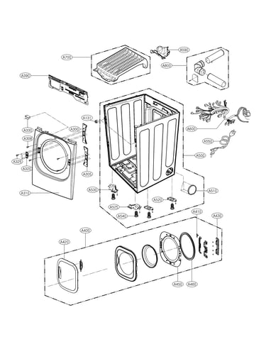 Cabinet and door parts