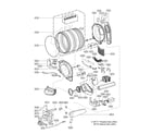 LG DLGX2651R drum parts diagram