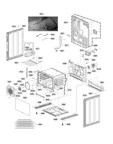 Lower cavity parts