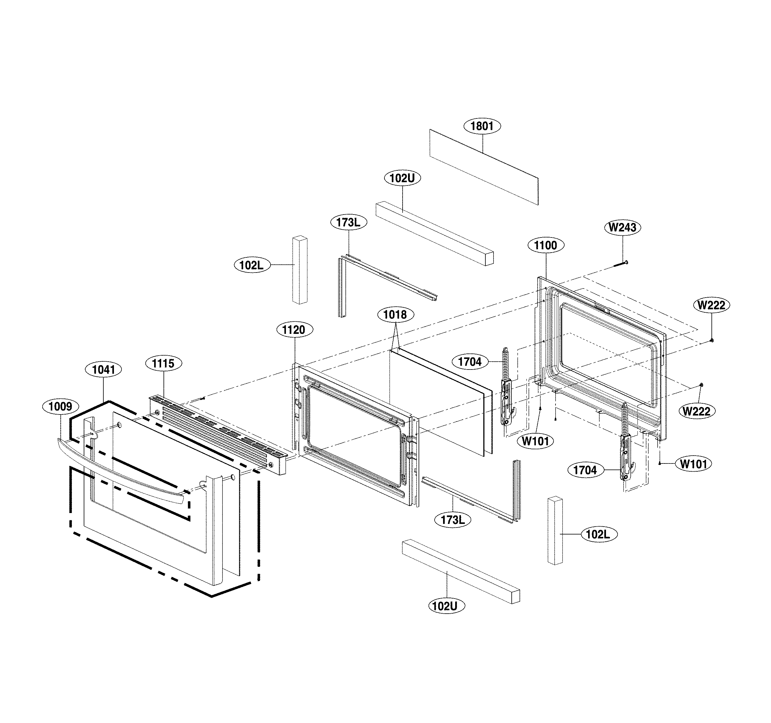 Lower door parts