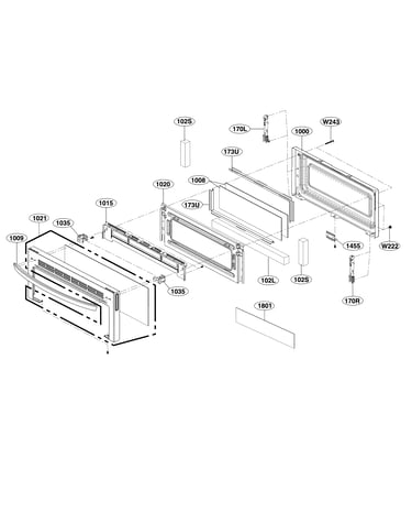 Upper door parts