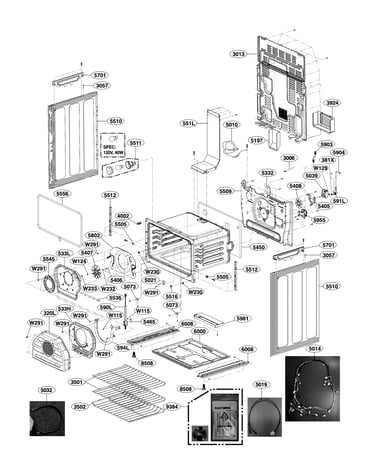 Lower cavity parts