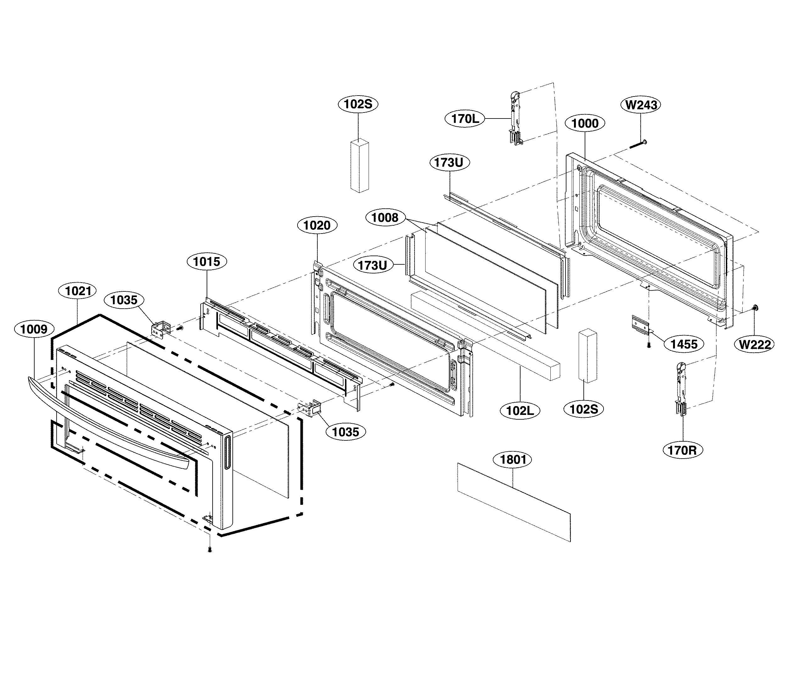 Upper door parts