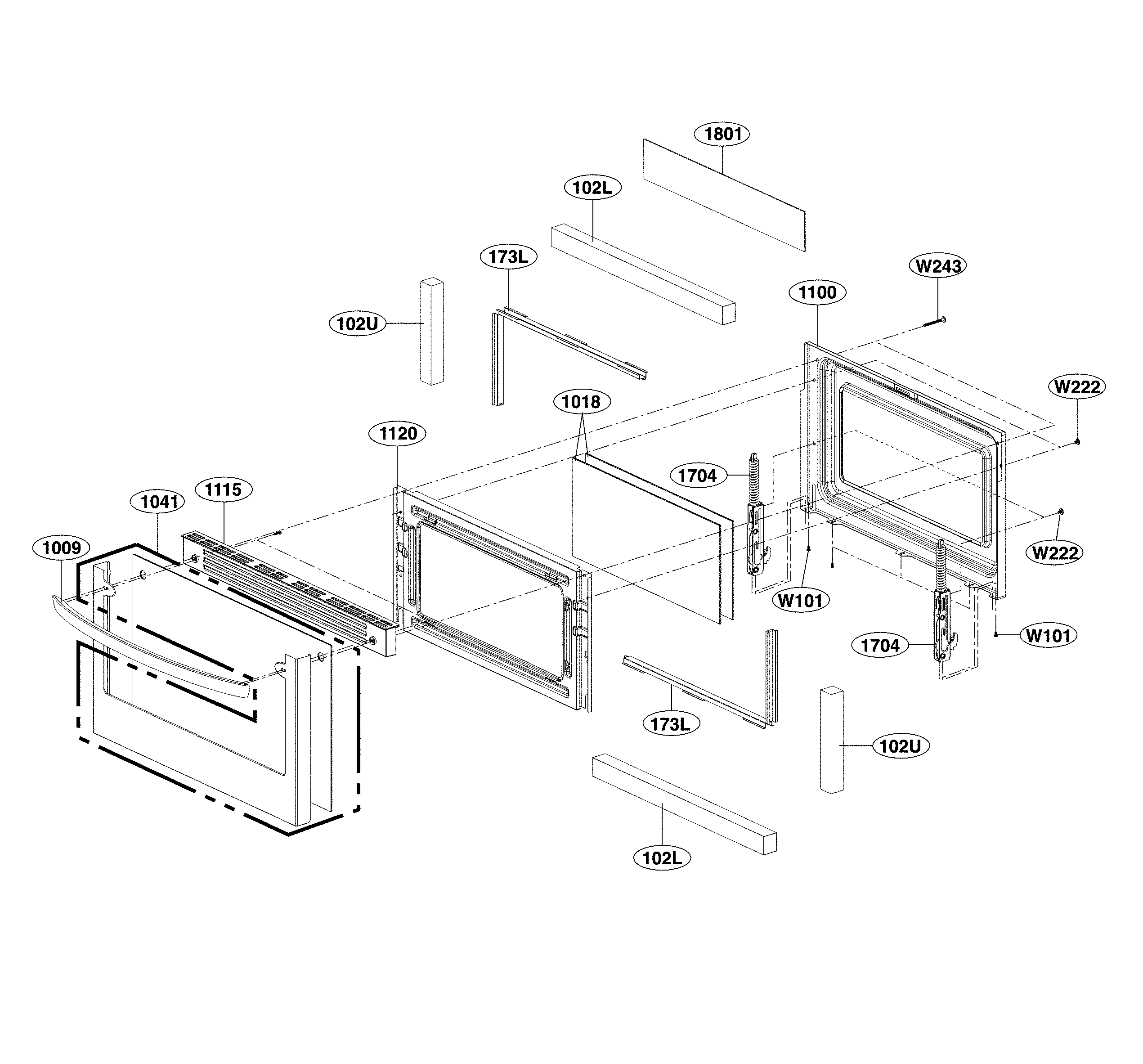 Lower door parts