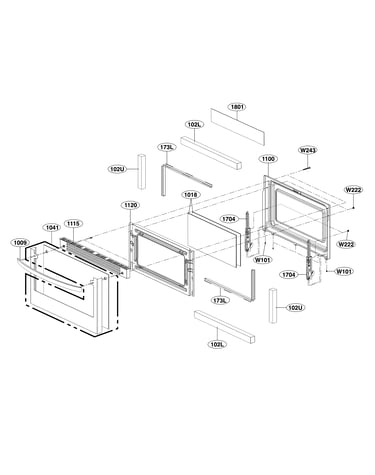 Lower door parts