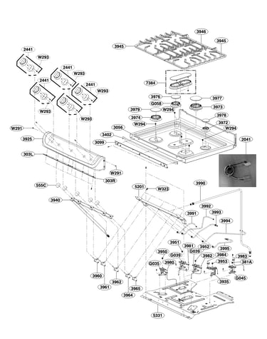 Cooktop parts