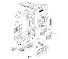 LG LFXC24796D/00 case parts diagram