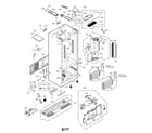 LG LFXC24796S/00 case parts diagram