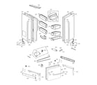 LG LFXS29626W/01 door parts diagram