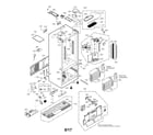 LG LFXS30796D/00 case parts diagram