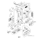 LG LFXS30796S/00 case parts diagram
