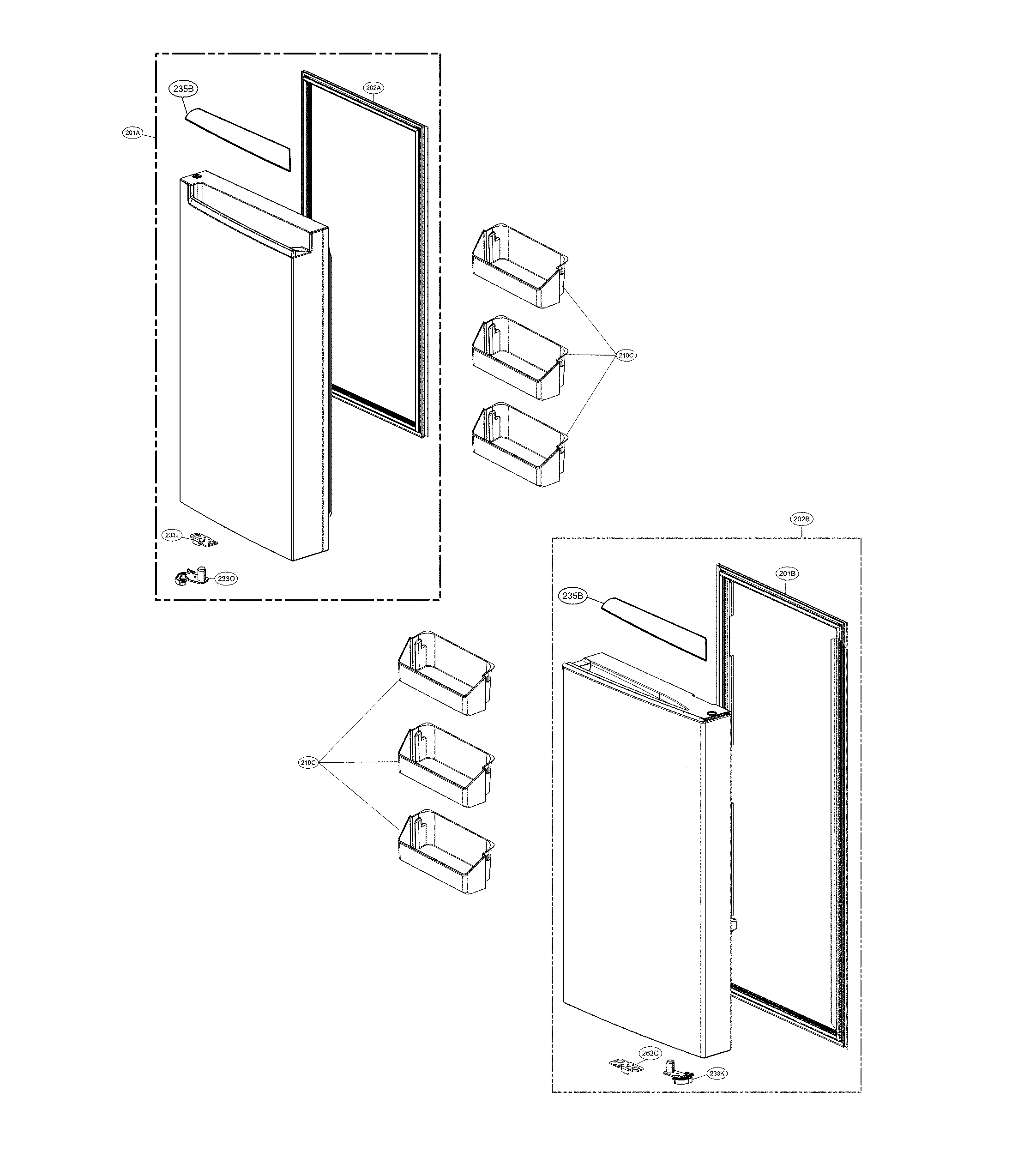 F ROOM DOOR PARTS