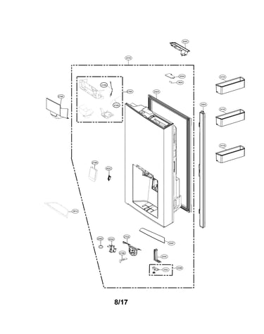 R room door parts