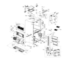 LG LNXS30866D/00 case parts diagram