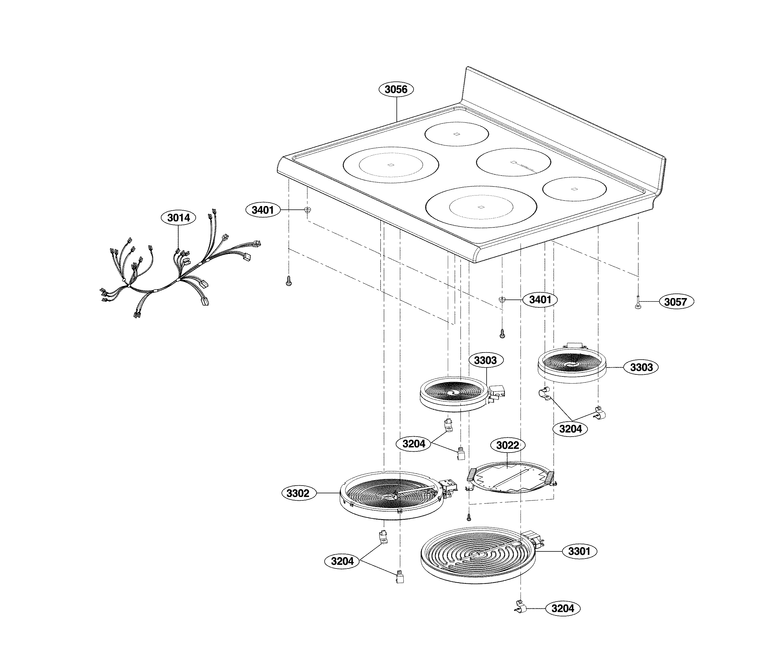 Cooktop parts