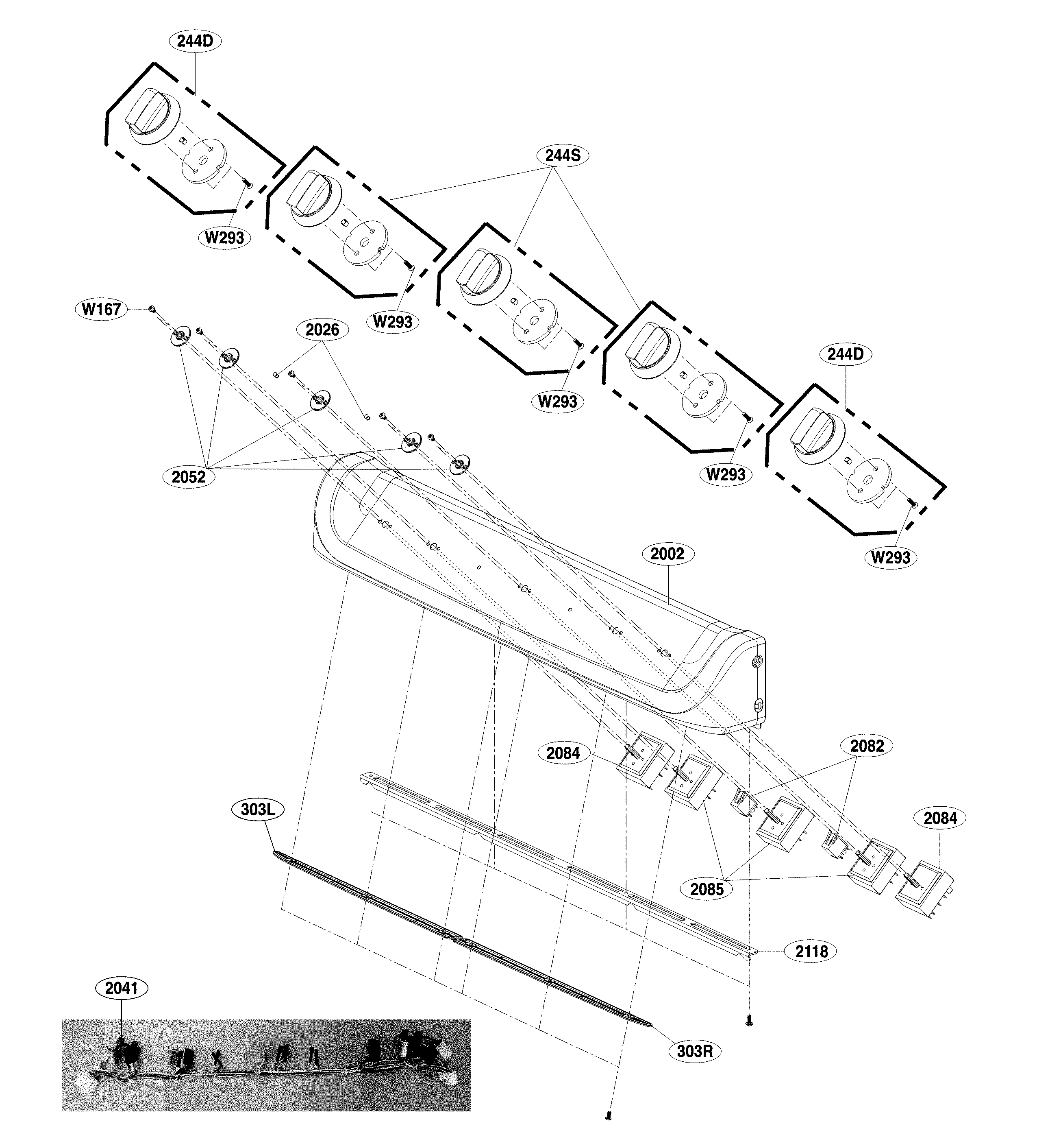 COOKTOP CONTROL PARTS