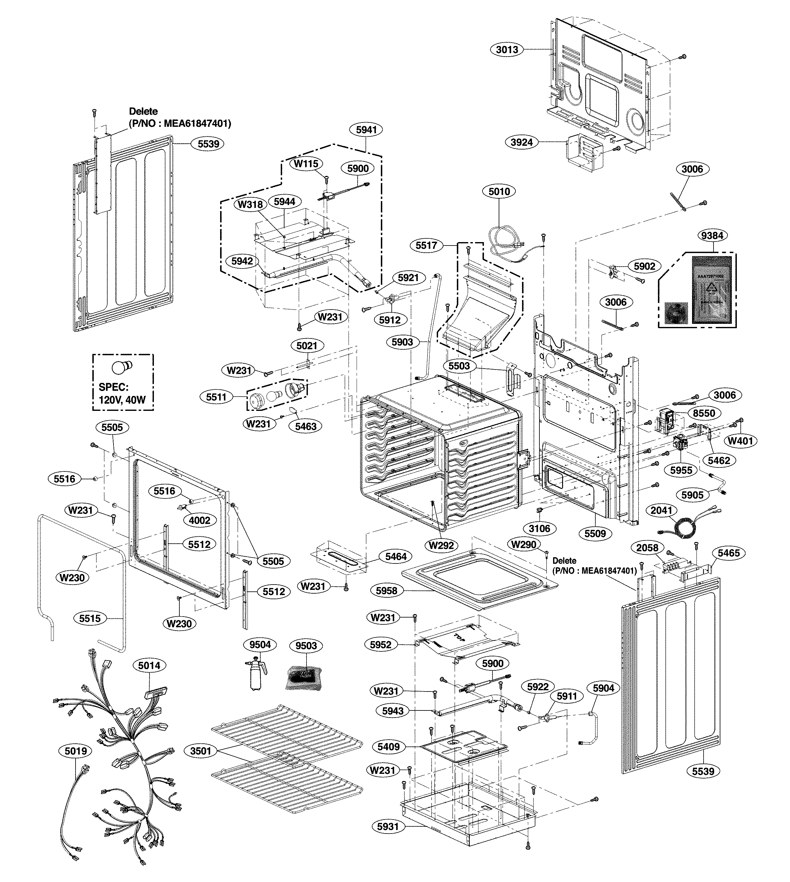 Cavity parts
