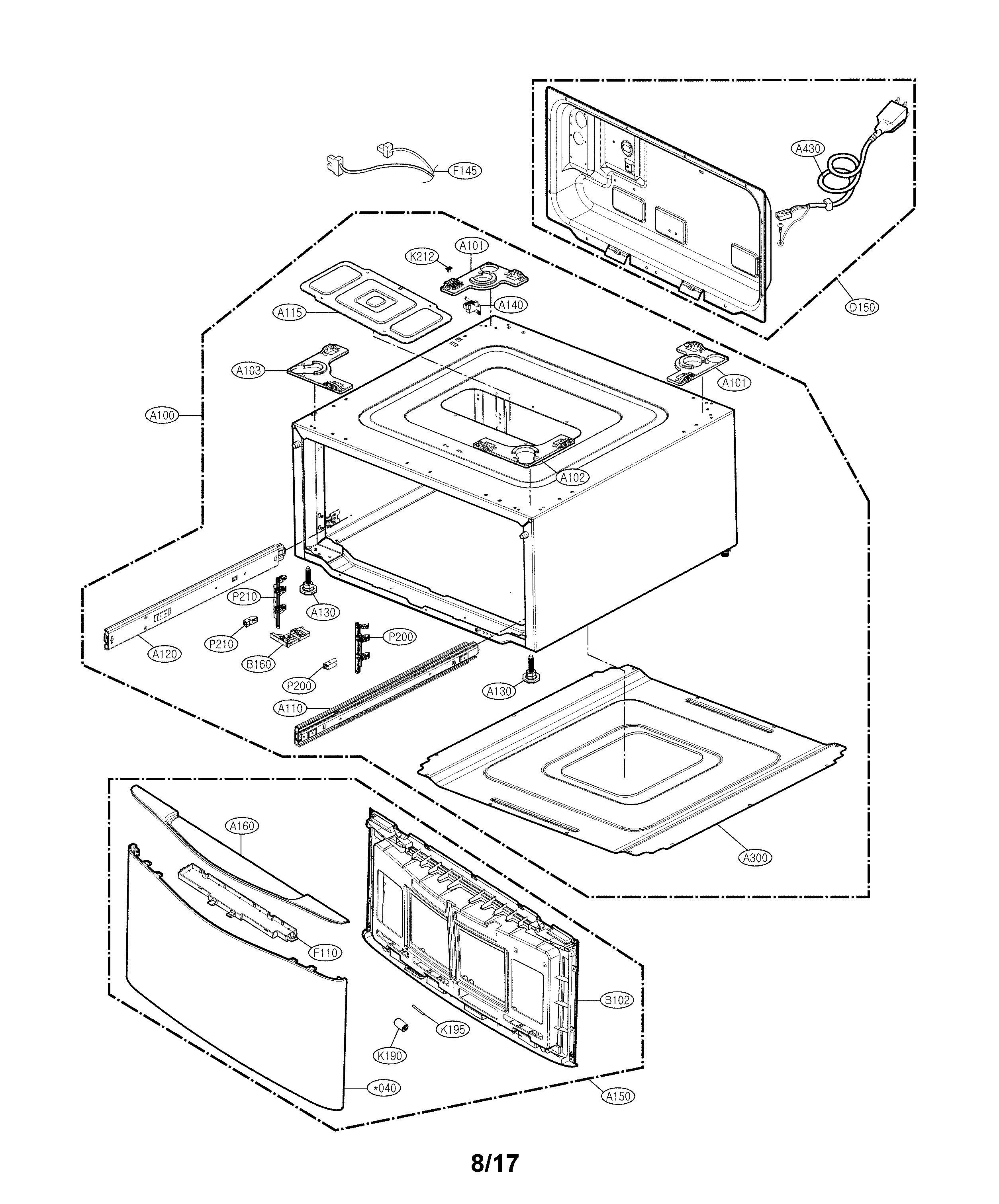 Outer case parts