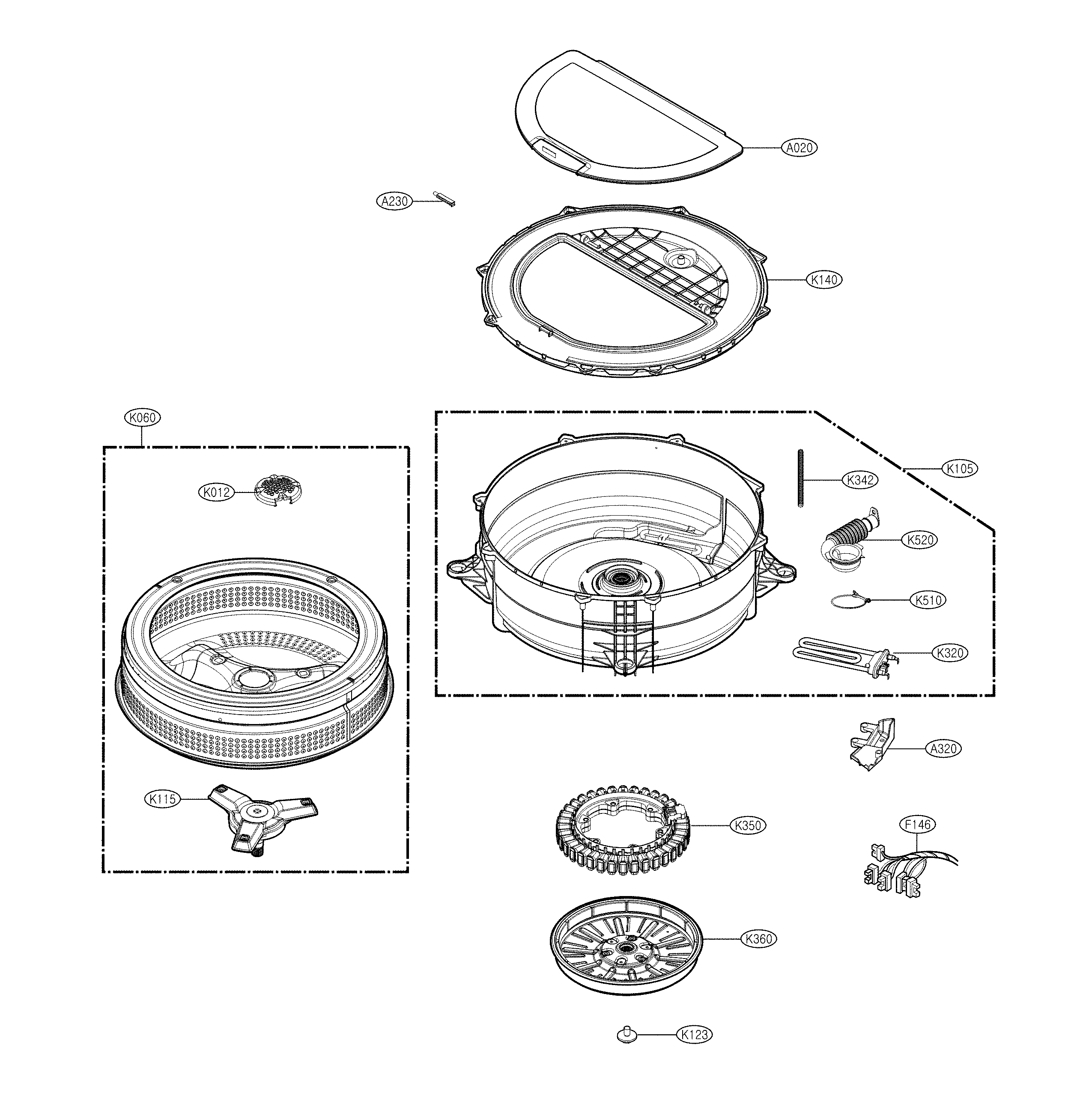 TUB PARTS