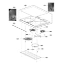 LG LSE4611ST/00 cooktop parts diagram