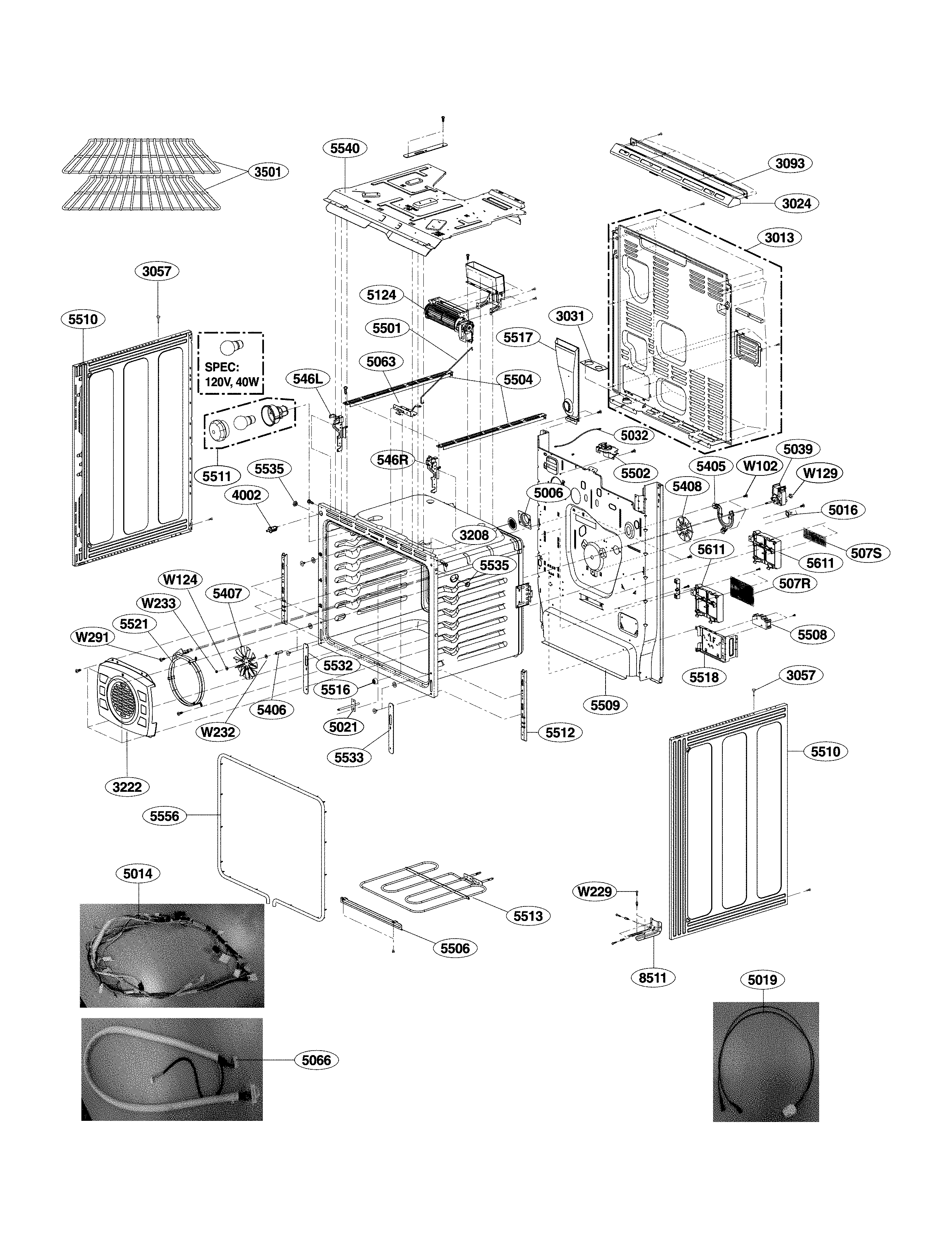 Cavity parts