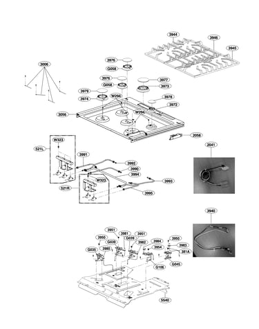 Cooktop parts