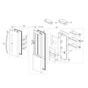 LG LSXS26366D/00 refrigerator door parts diagram