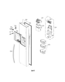 Freezer door parts