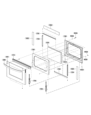 Upper door parts