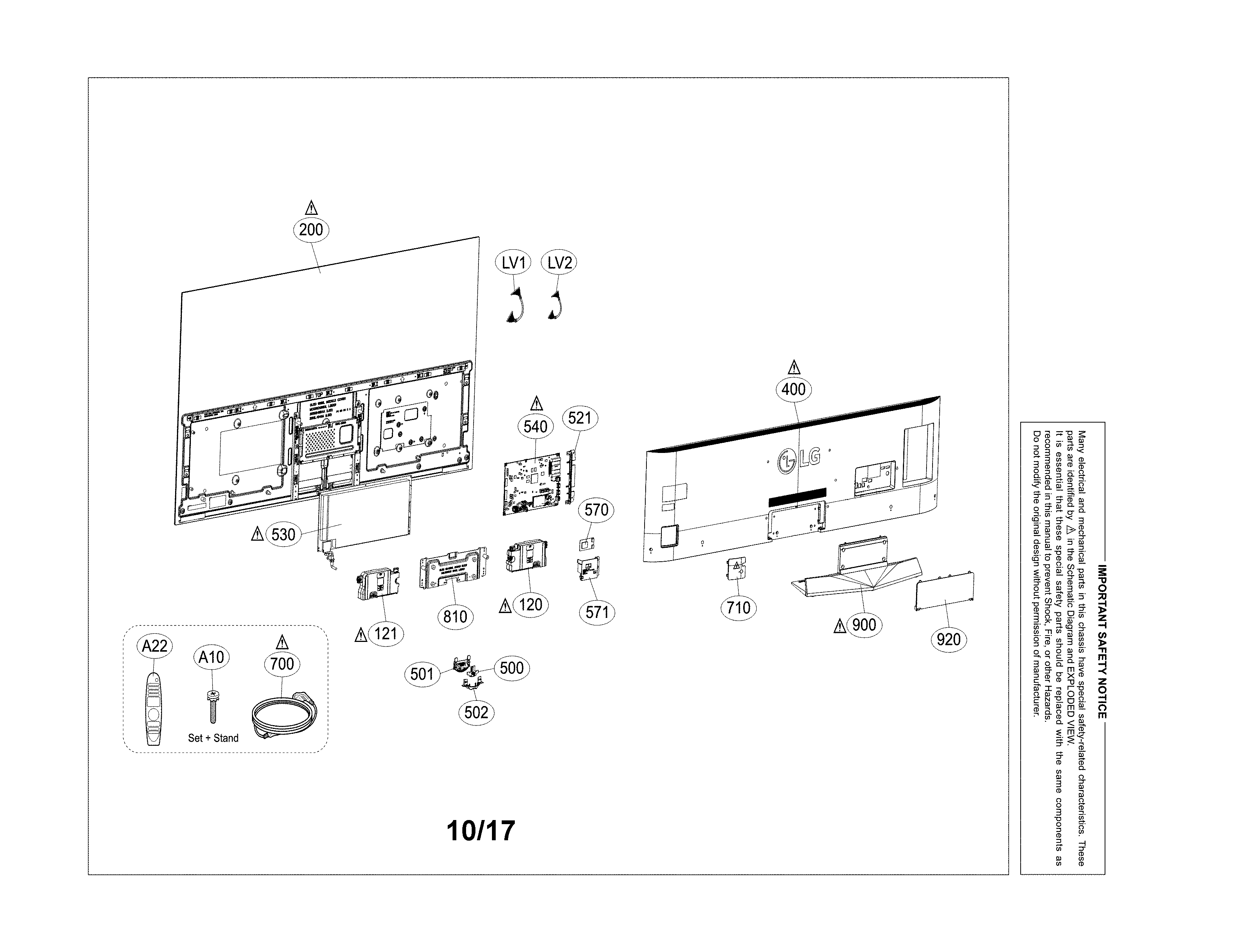 Exploded view parts