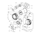 LG WM3770HVA/00 drum and tub parts diagram