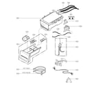 LG WM4370HKA/00 dispenser parts diagram