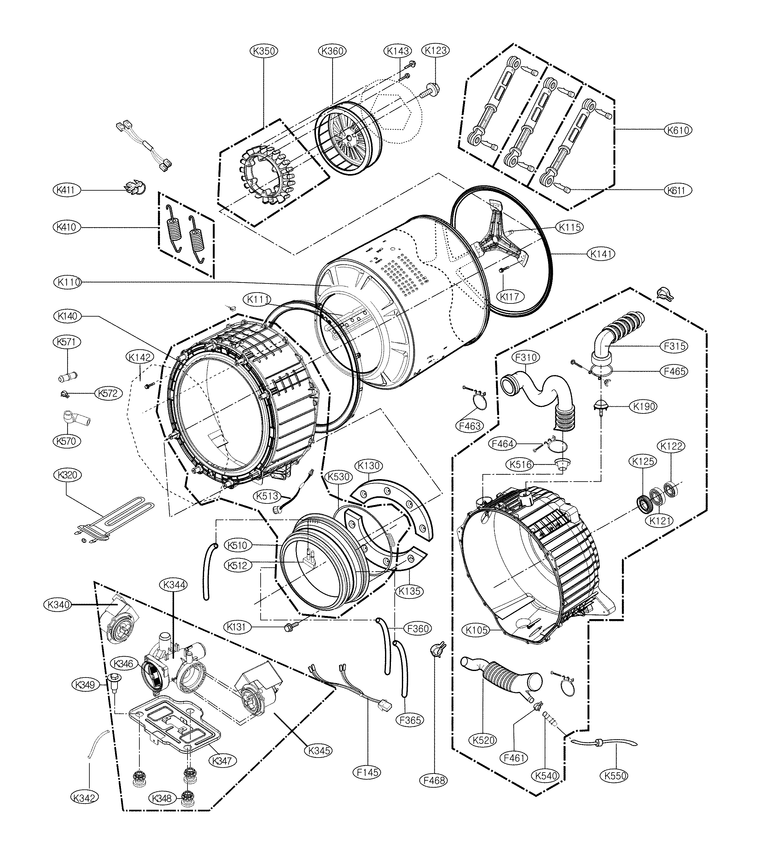 DRUM AND TUB PARTS