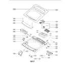 LG WT1901CW top cover parts diagram